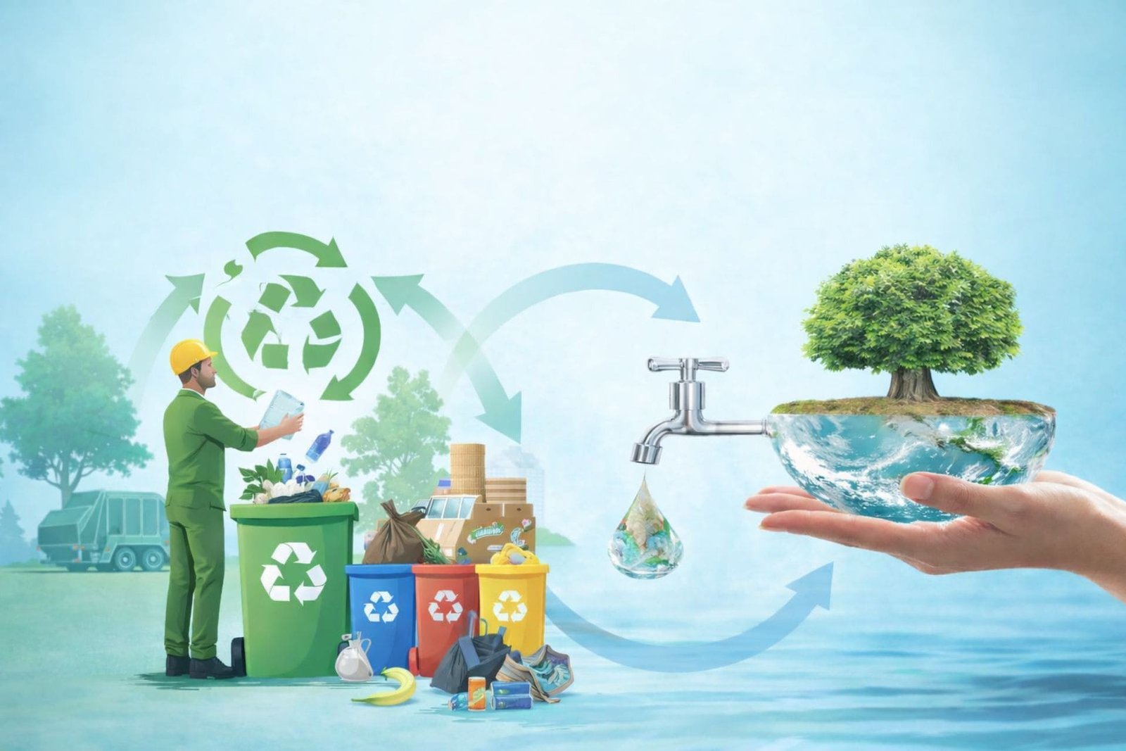 Gestão de Resíduos e Uso Racional da Água: Práticas que Visam a Redução do Desperdício de Materiais e a Reutilização de Recursos